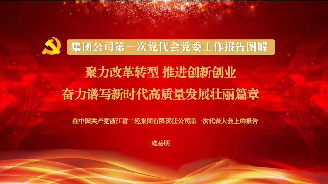 一圖讀懂集團公司第一次黨代會黨委工作報告